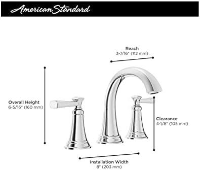 Glacier Bay Rumson 8 in. Widespread 2-Handle Bathroom Faucet in Brushed Nickel