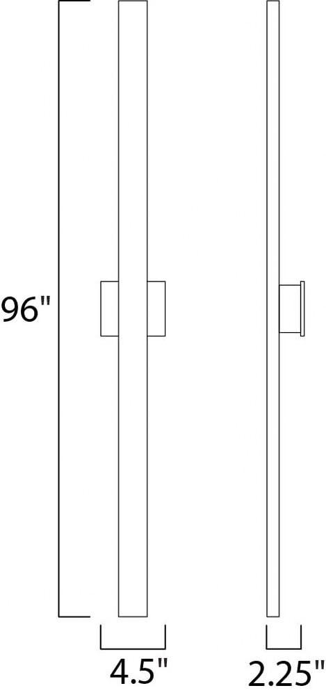 Maxim E41348-BZ Alumilux LED Outdoor Wall Sconce, Bronze