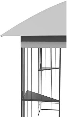 Slate Gray 10ft Two-Tiered Replacement Gazebo Canopy