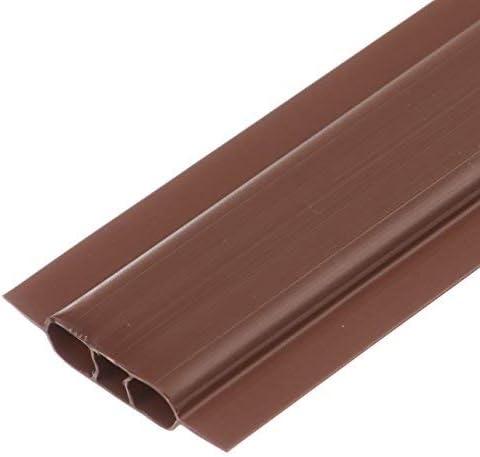 Slat Made in America Privacy Inserts for Chain-Link Fence, Double-Wall Vertical Bottom-Locking Slats with Wings for 6' Fence Height (Brown)