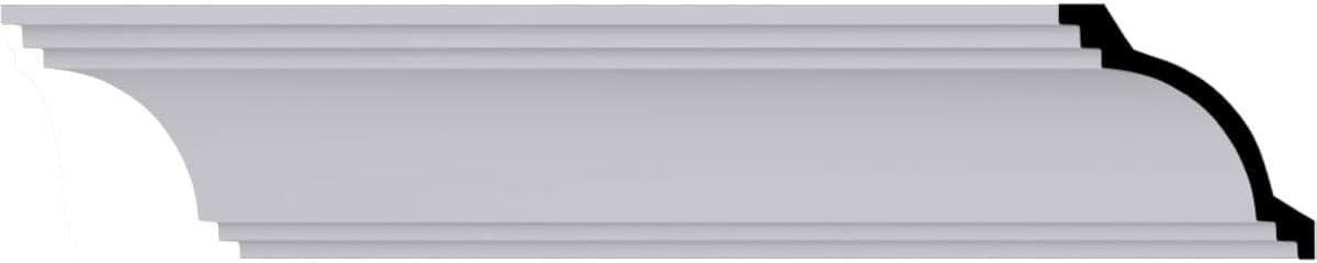 5 7/8"H x 5 7/8"P x 8 3/8"F x 94 1/2"L Kent Crown Moulding