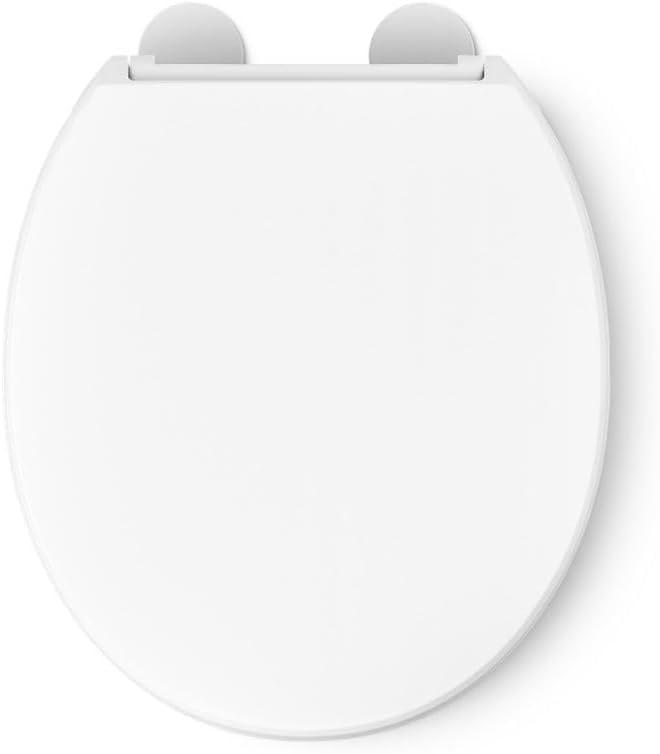 Hyten Elevated Toilet Seat with Quiet-Close Lid and Seat and Grip-Tight Bumpers
