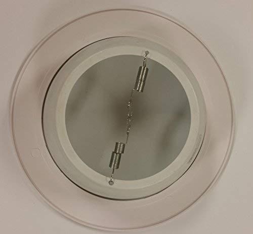 Uxcell Metal Goof Trim Ring, 2.99" OD 2.2" ID Circular Ceiling Light Ring Trims, Matte White 1Pack