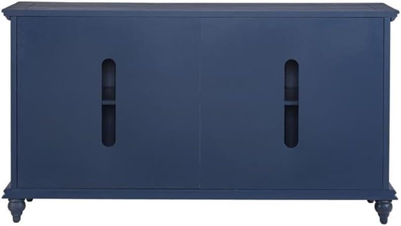 Martin Svensson Home Garden District Rustic Blue Solid Wood 65" TV Stand