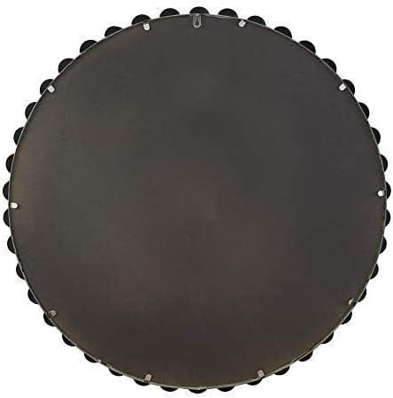 Marlowe Beaded Round Metal Wall Mirror