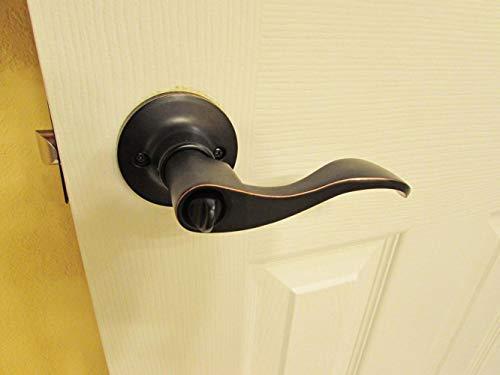 Constructor PRELUDE Privacy Lever Handle Door Lock Set for Bedroom and Bathroom Oil Rubbed Bronze Finish