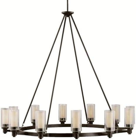 Twelve Light Chandelier With Soft Contemporary Inspirations 41 Inches Tall By 44.5 Inches Wide-Olde Bronze Finish Kichler Lighting 2347Oz