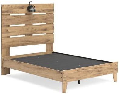 Signature Design by Ashley Casual Larstin Full Panel Headboard  Tan Brown
