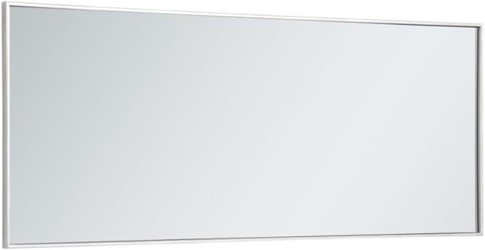 Metal frame rectangle mirror 24 inch in Sliver
