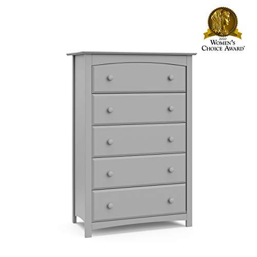 Pebble Gray Kenton 5-Drawer Nursery Chest