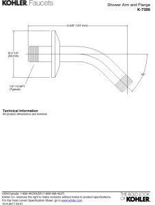 Mastershower Showerarm and Flange, Long