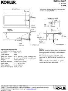 Bellwether 66" x 32" Soaking Bathtub