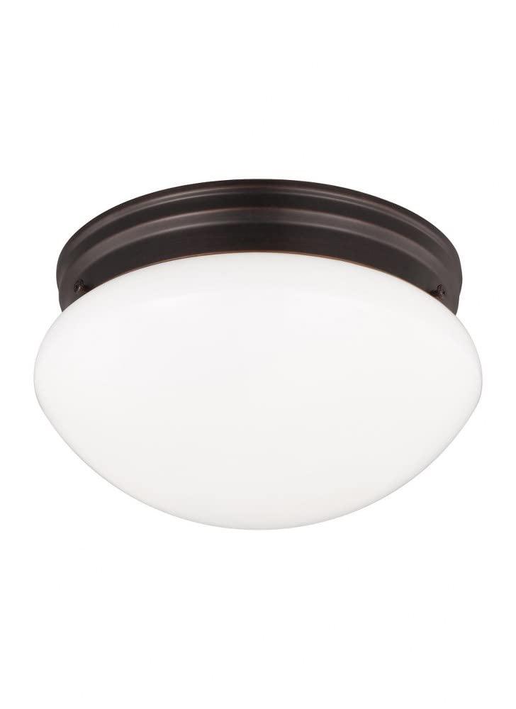 5328EN3-962-Generation Lighting-Sea Gull Lighting-One Light Close To The Ceiling in Traditional Style-10 Inch wide by 5.25 Inch high-Brushed Nickel