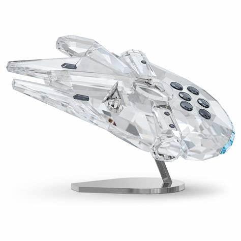 Swarovski White Crystal Star Wars Millennium Falcon Figurine