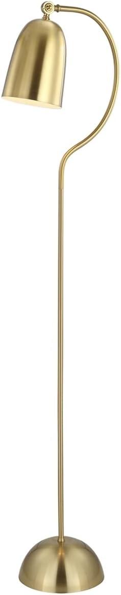 Radiant Glow Brass Gold 66.5" Contemporary Floor Lamp