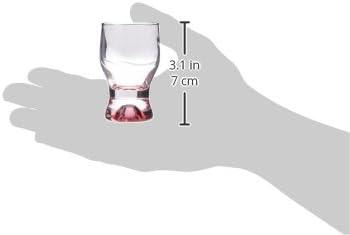 Circleware Tipsy Drinkware Assorted Color Shot Glasses with Style Set of 6, Heavy Base Glassware Drinking Whiskey Glass Cups for Liquor Beverage Vodka, Brandy, Bourbon, Dining Décor 1.7 oz,