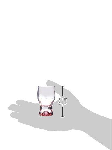 Circleware Tipsy Drinkware Assorted Color Shot Glasses with Style Set of 6, Heavy Base Glassware Drinking Whiskey Glass Cups for Liquor Beverage Vodka, Brandy, Bourbon, Dining Décor 1.7 oz,