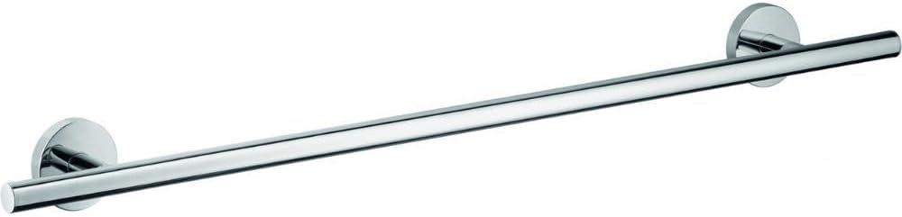 Chrome 24-Inch Modern Wall Mounted Towel Bar