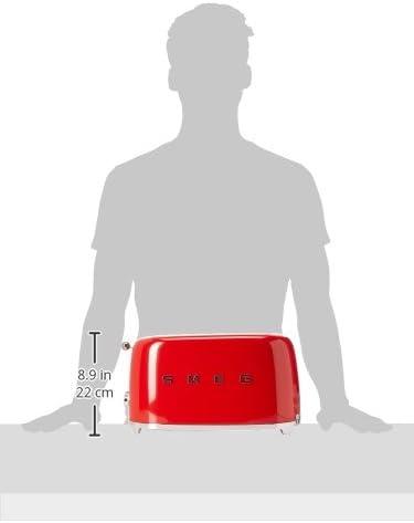 SMEG Red 4-Slice Retro Toaster