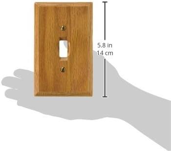 Light Oak Single Toggle Wood Wallplate