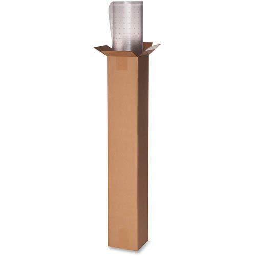Lorell - Standard Lip Low-pile Chairmat - Carpeted Floor - Lip Size 10" - Vinyl - Clear - 48"