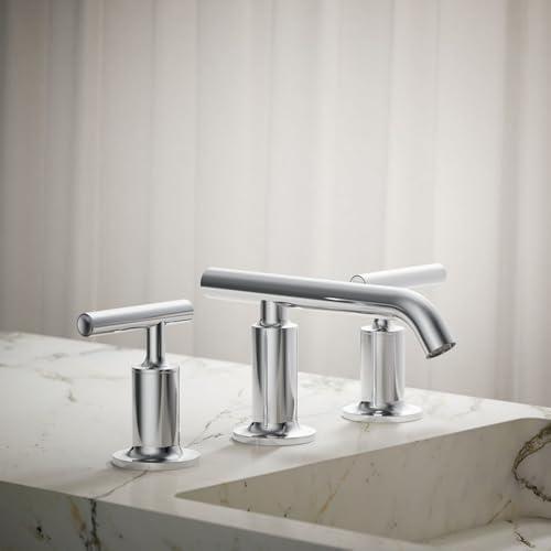 Purist® Widespread Bathroom Faucet with Drain Assembly