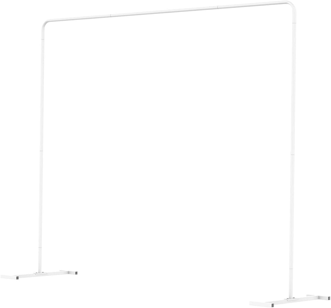 LANGXUN Heavy Duty Metal Square Backdrop Stand Arch for Wedding Birthday Graduation Decorations, Ceremony Reception, Event Party Supplies, Baby Shower Photo Booth Background Supplies (Black)