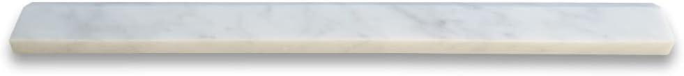 Carrara White Marble Beveled Pencil Edging Trim Molding