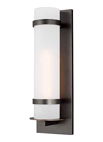Generation Lighting Alban 1 -Light 24.63-in H Antique Bronze Hardwired Outdoor Wall Light