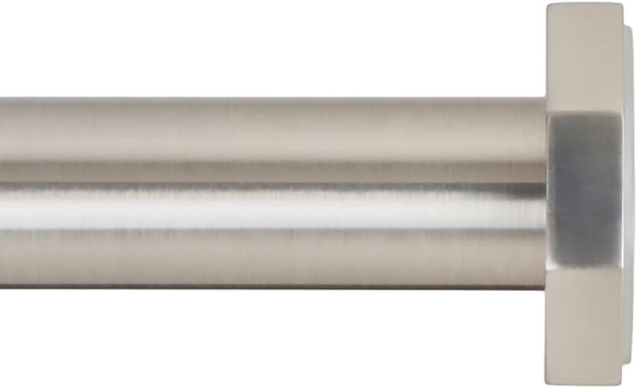 Ivilon Tension Curtain Rod - Spring Tension Rod for Small Windows or Shower, 16 to 24 Inch. Black