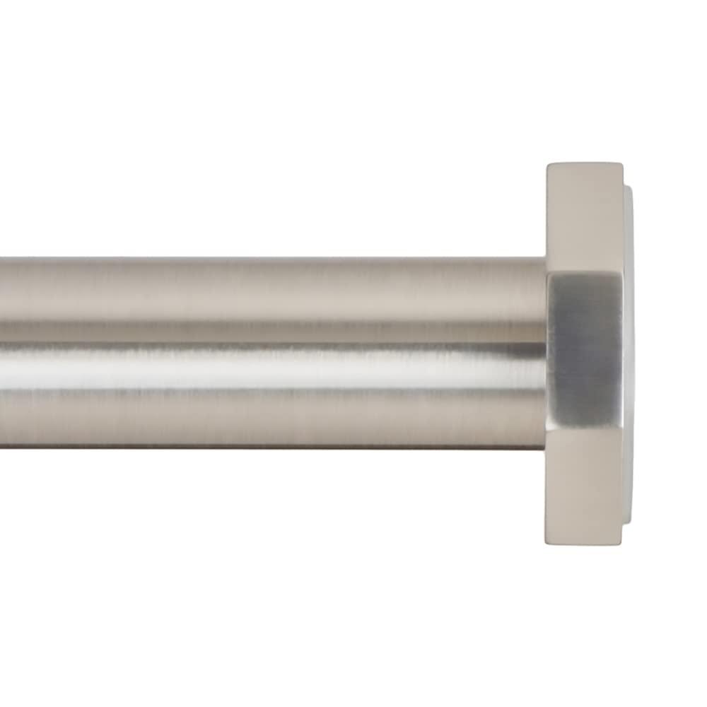 Ivilon Tension Curtain Rod - Spring Tension Rod for Small Windows or Shower, 16 to 24 Inch. Black