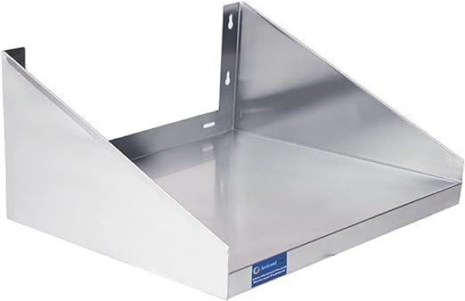 24" Stainless Steel Wall Shelf with Side Guards
