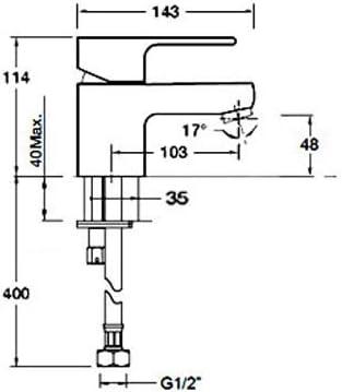 July Single Hole Bathroom Faucet with Drain Assembly