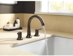 Trinsic Double Handle Deck Mounted Roman Tub Faucet