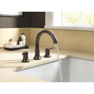 Trinsic Double Handle Deck Mounted Roman Tub Faucet