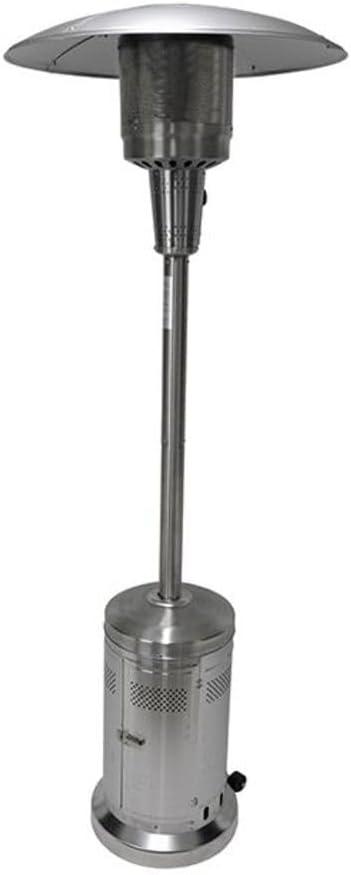 Stainless Steel 87.5" Propane Patio Heater with Dome Reflector