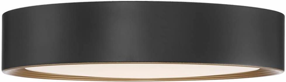 Access Lighting Malaga 1 - Light Flush Mount in Matte Black
