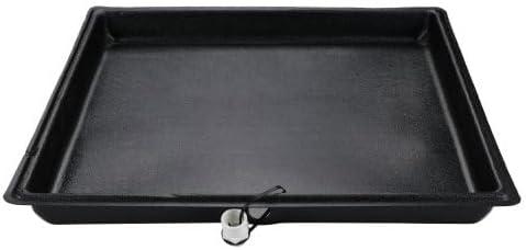 Black 24 x 24 Durable ABS Plastic Condensate Drain Pan