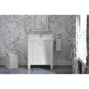 Verticyl Ceramic Oval Undermount Bathroom Sink with Overflow