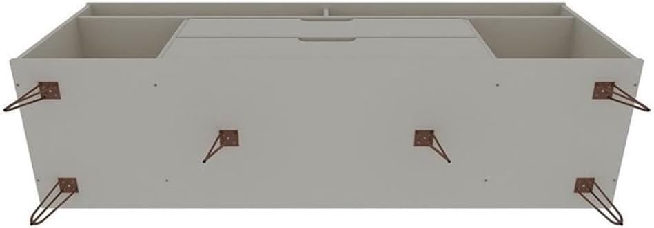 Rockefeller 62.99 TV Stand with Metal Legs and 2 Drawers