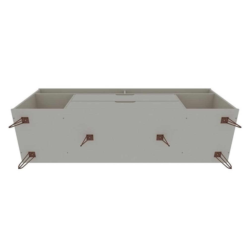 Rockefeller 62.99 TV Stand with Metal Legs and 2 Drawers