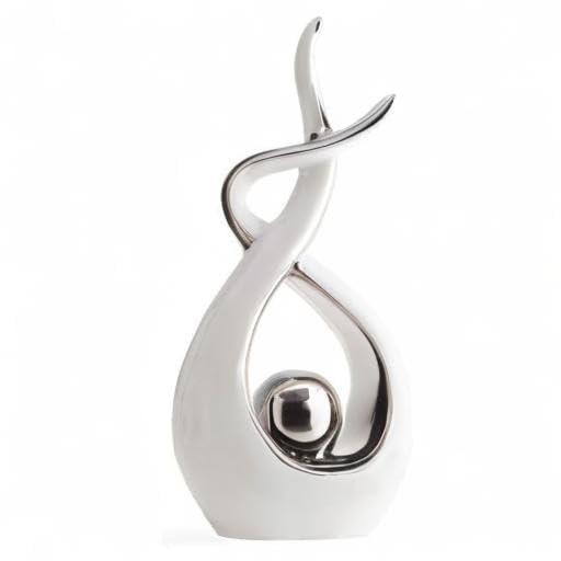 Home Decor Modern Abstract Art Ceramic Statue Table Decorations for Dining Room Living Room Office Centerpiece