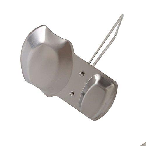 Yiffee Storage Rack (Stainless Steel), Kitchen Utensil Storage Rack, Spoon Rest, Lid Holder, 7.8x6.1x7.8 inches, 0.5 lb, Rust Resistant, Dishwasher Safe