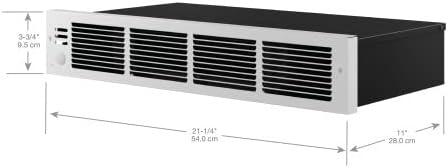 Black Electric Under Cabinet Heater with Automatic Shut-off