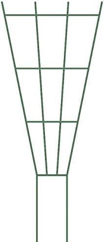 Green 36-Inch Powder Coated Steel Fan Pot Trellis