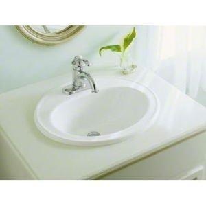 Pennington Ceramic Oval Drop-In Bathroom Sink with Overflow