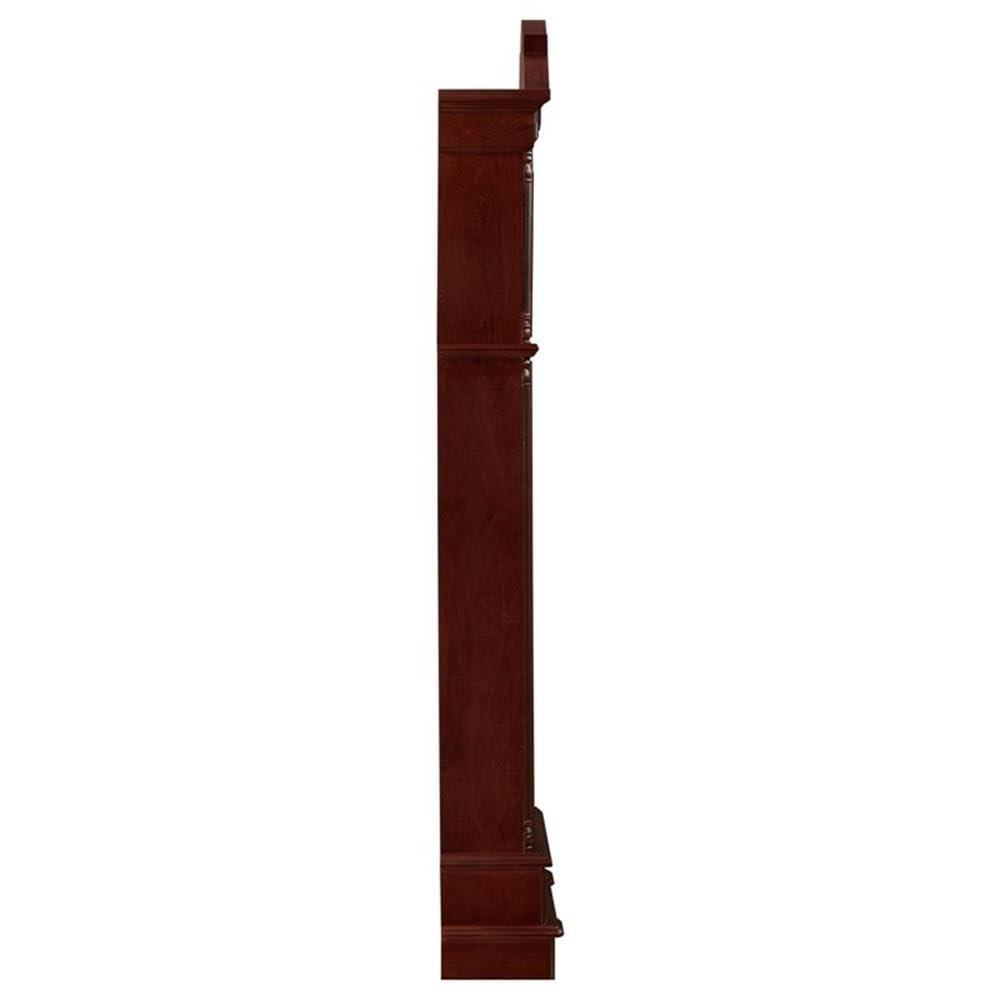 Coaster Furniture Harris Grandfather Clock with Chime Brown Red and Clear, 900749