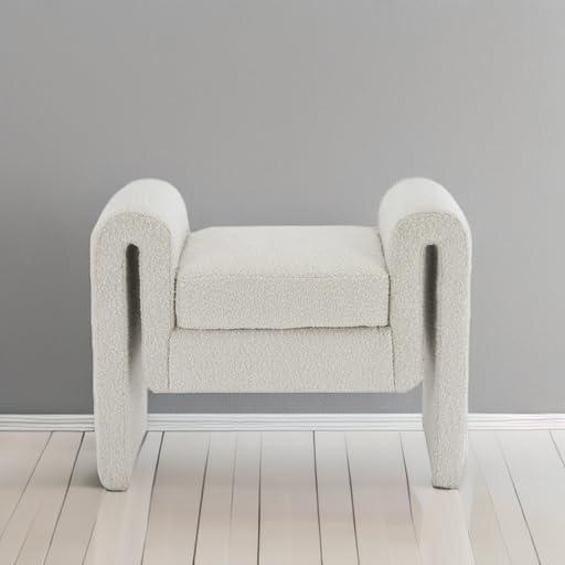 Hobel Boucle Fabric Upholstered Bench