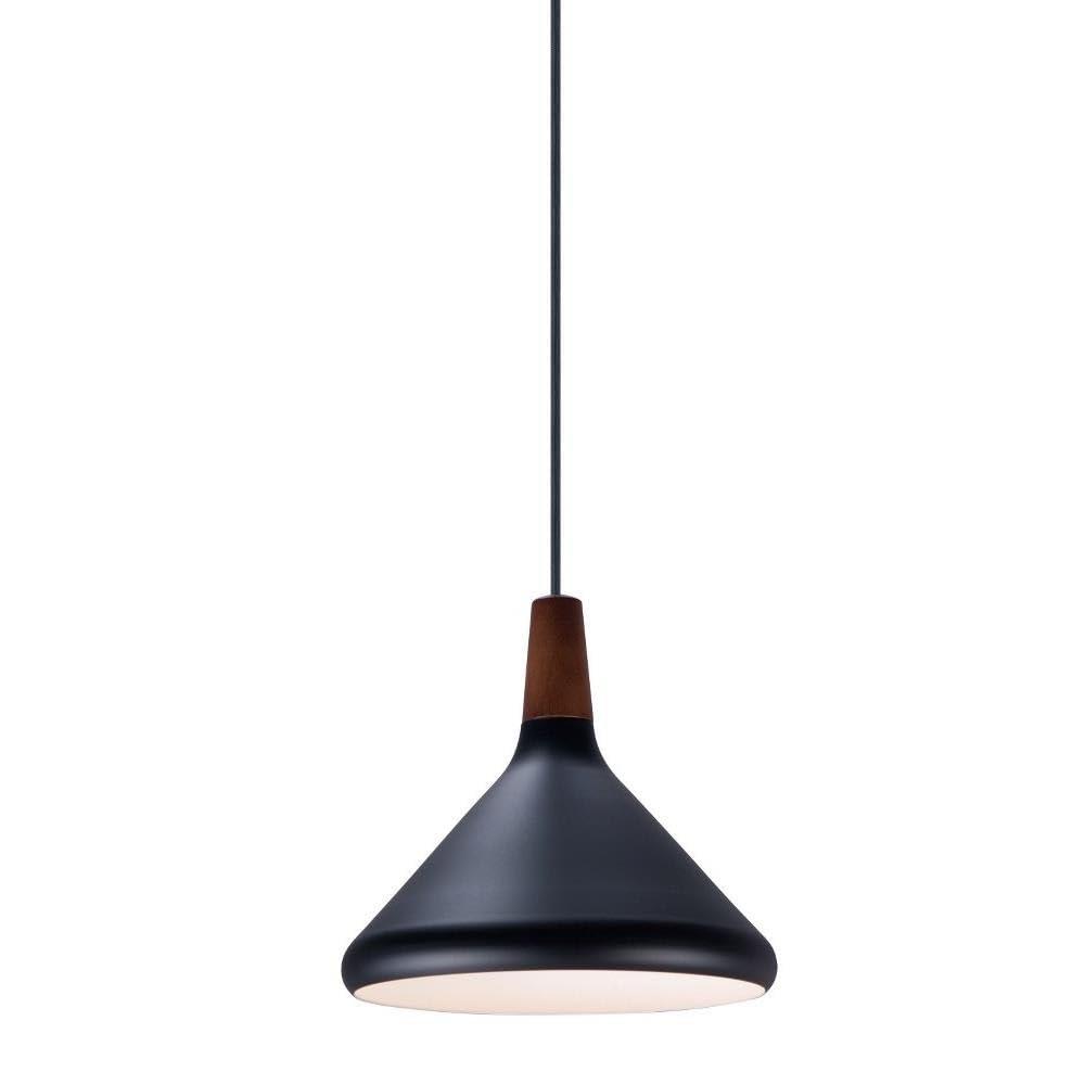 Maxim Lighting Nordic 1 - Light Pendant in  Walnut/Black