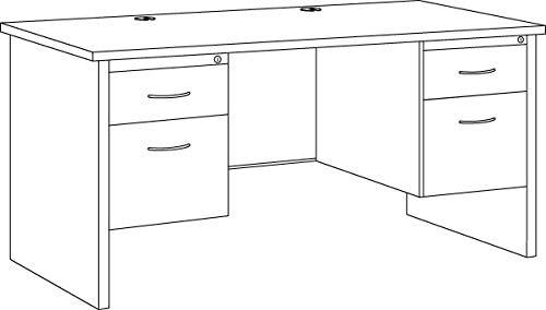Lorell Fortress Metal Base Executive Desk
